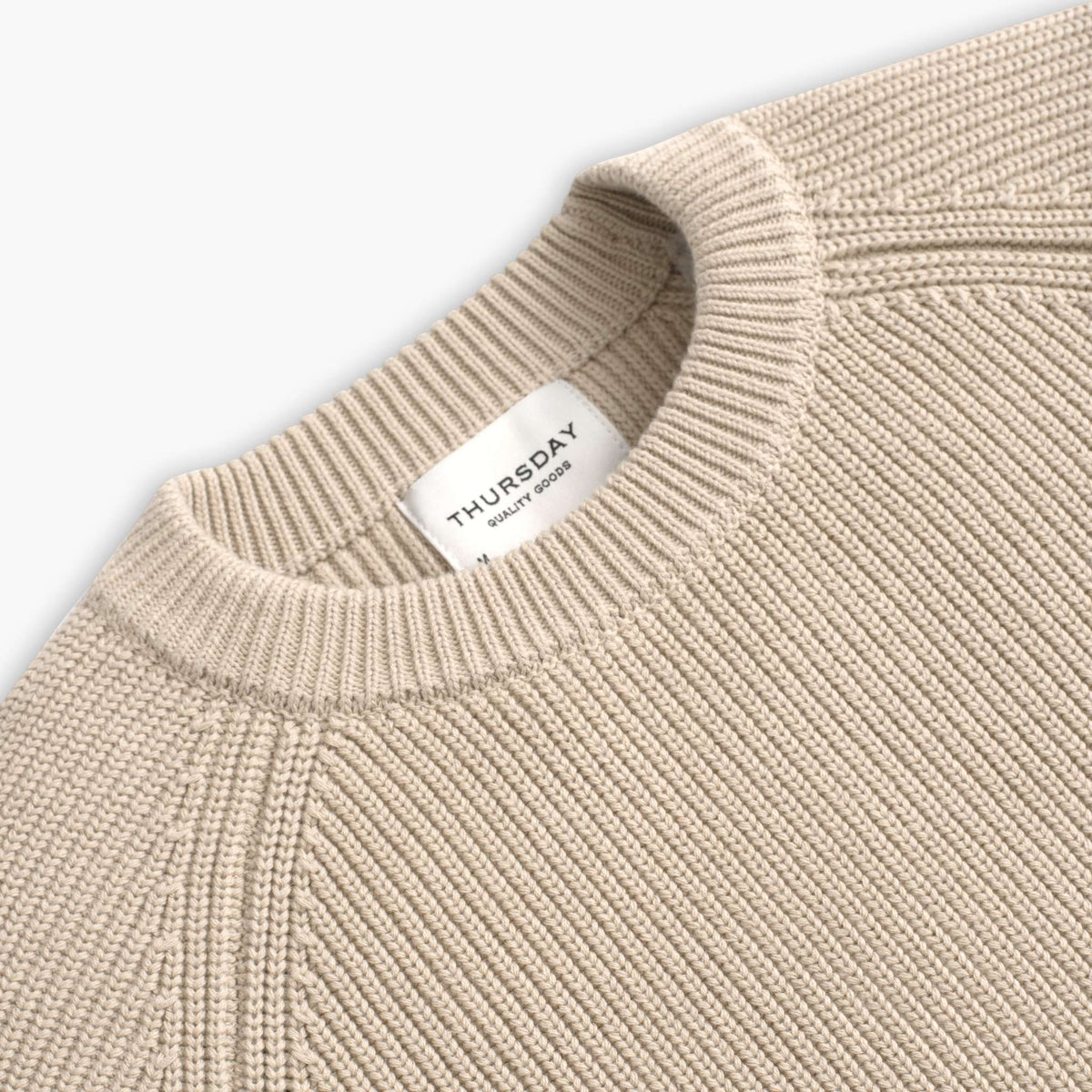 Ribbed Crewneck Sweater | Wheat