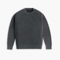 Ribbed Crewneck Sweater | Charcoal