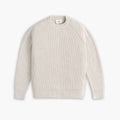 Ribbed Crewneck Sweater | Oat