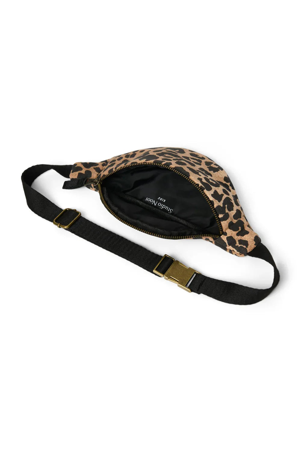 Brown Leopard Cotton Mini Fanny Pack