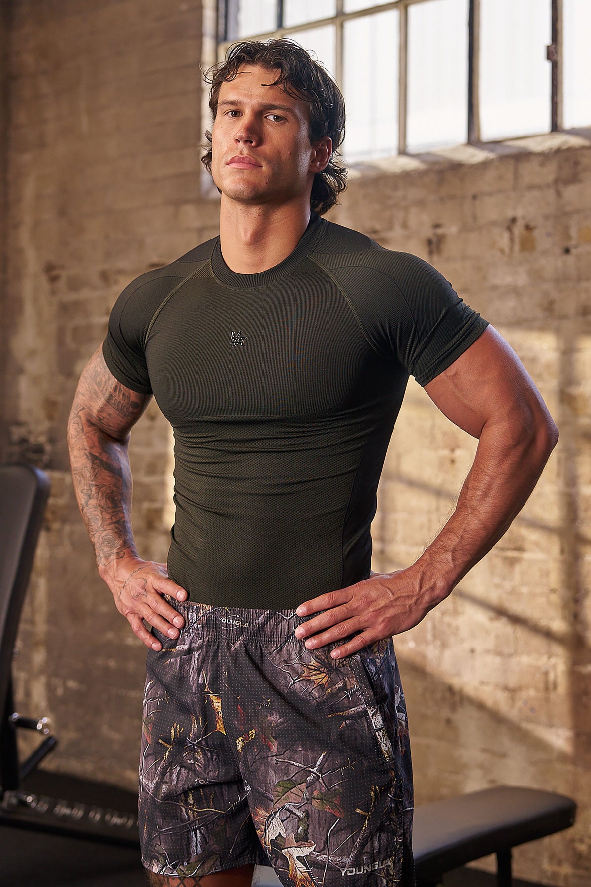 4339 - T-shirts de compression moulants