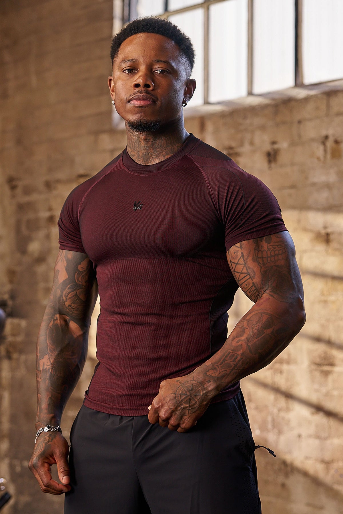 4339 - T-shirts de compression moulants