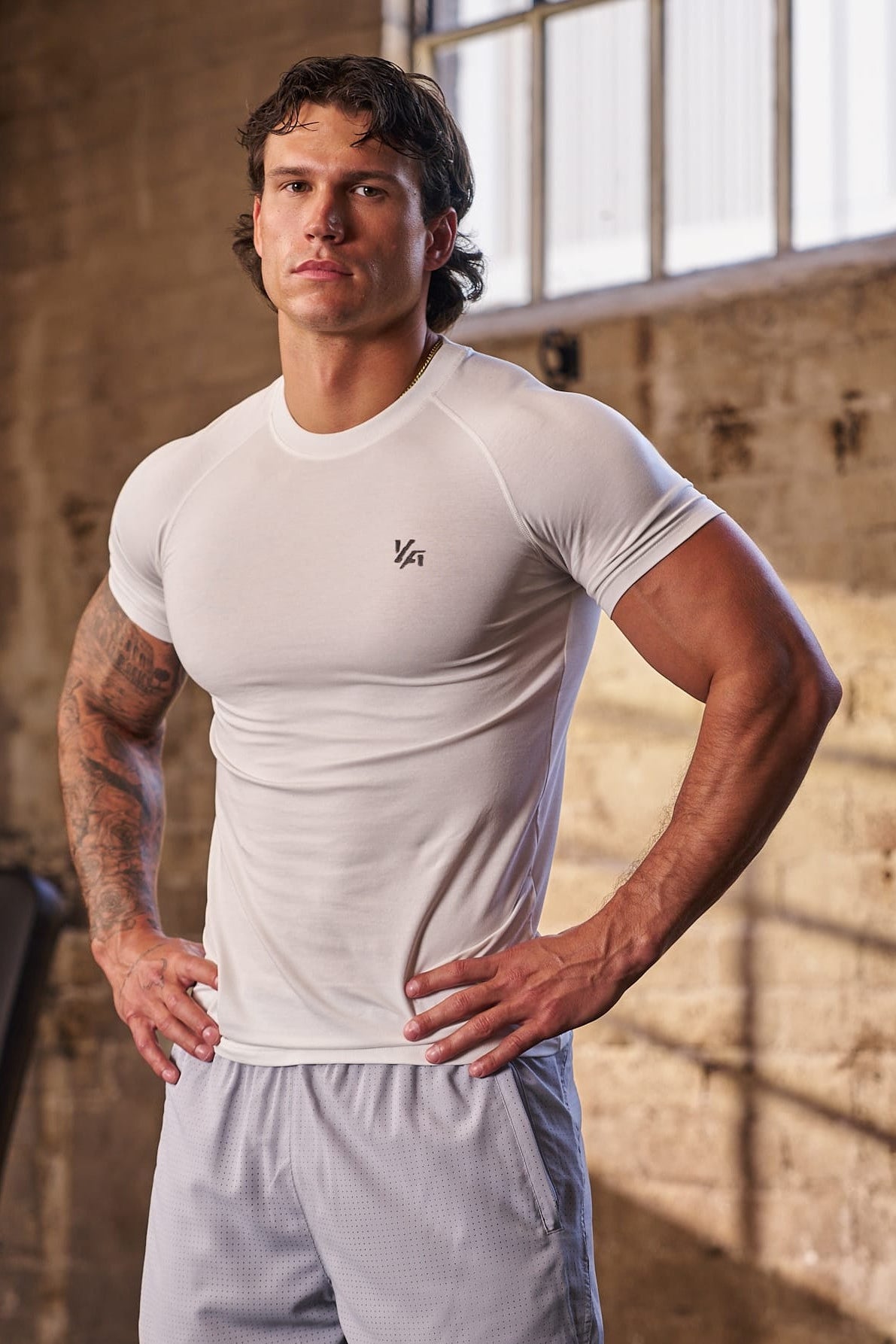 4016 - T-shirts de compression en coton naturel