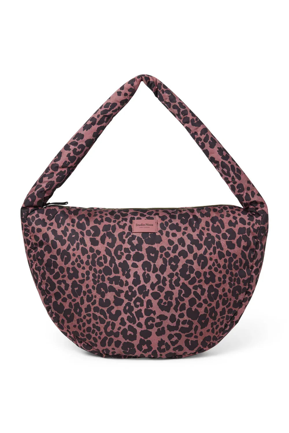 Rode luipaardprint gewatteerde crossbodytas