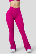 W2229 Legging évasé ultra-doux avec bande froncée (régulier)
