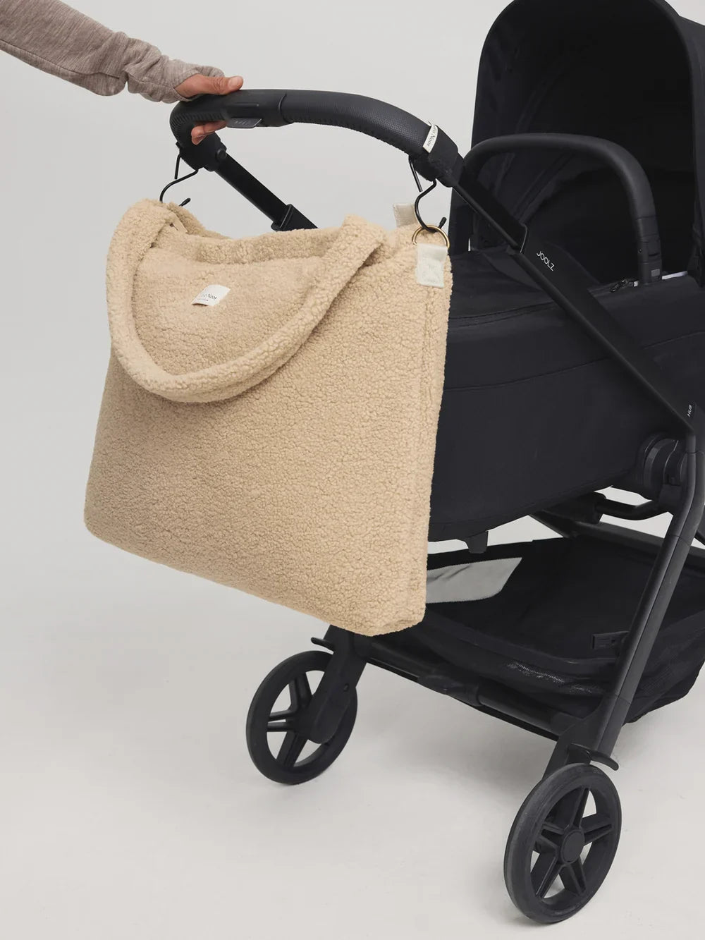 Ecru-Herzen Teddy Wickeltasche