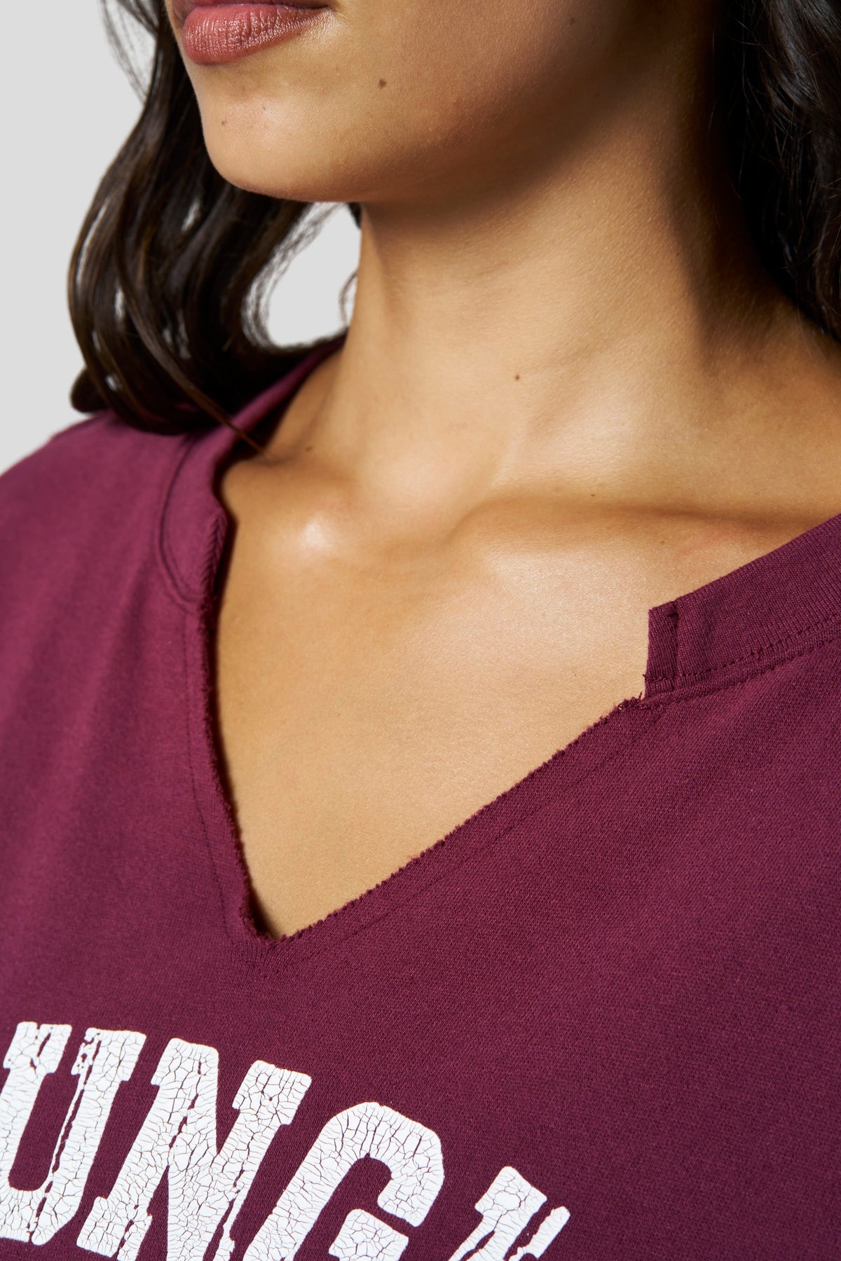 W5159 - Sweat-shirt col rond jour de repos