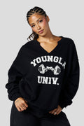W5159 - Sweat-shirt col rond jour de repos