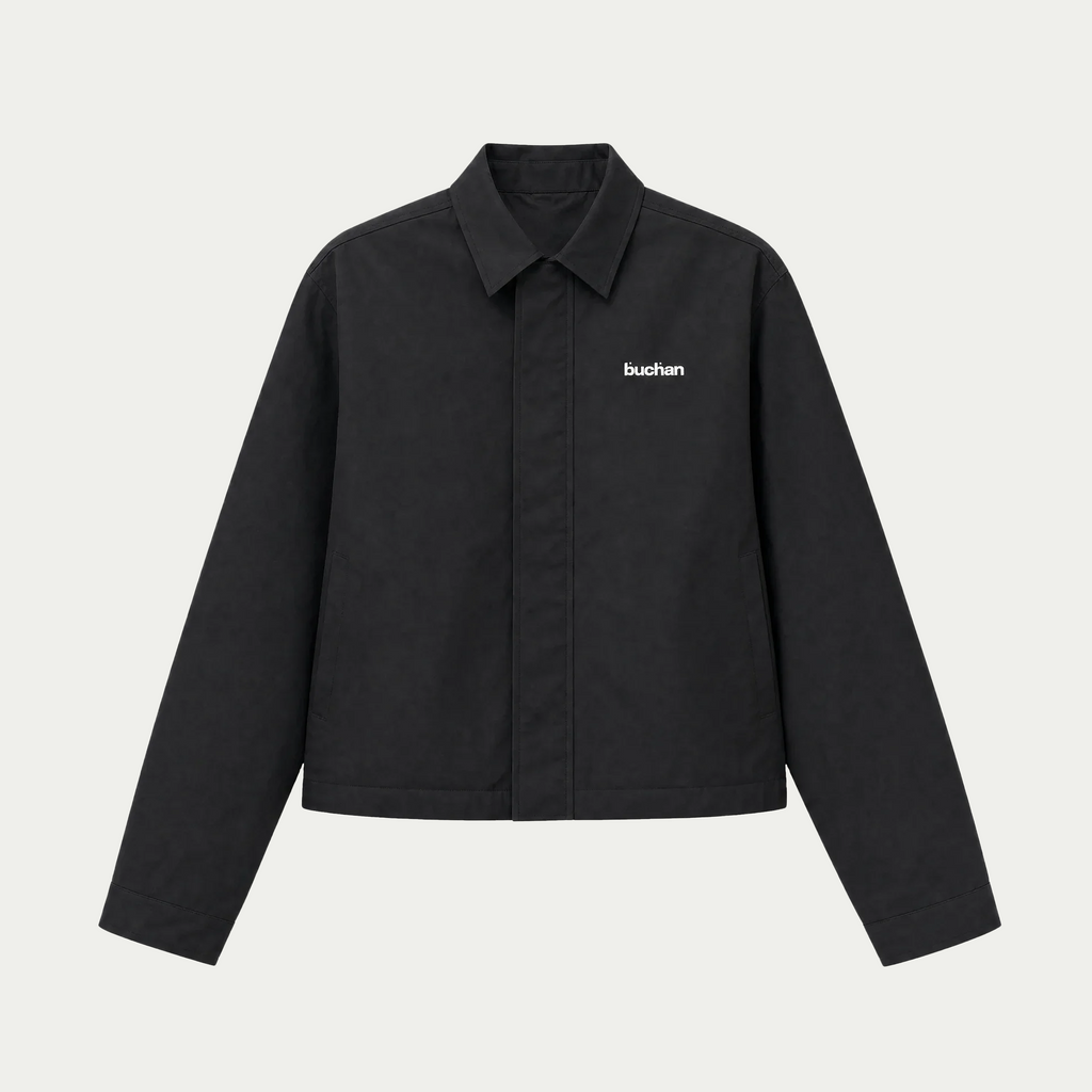 Chaqueta Croco Reactiva al Agua - Negra
