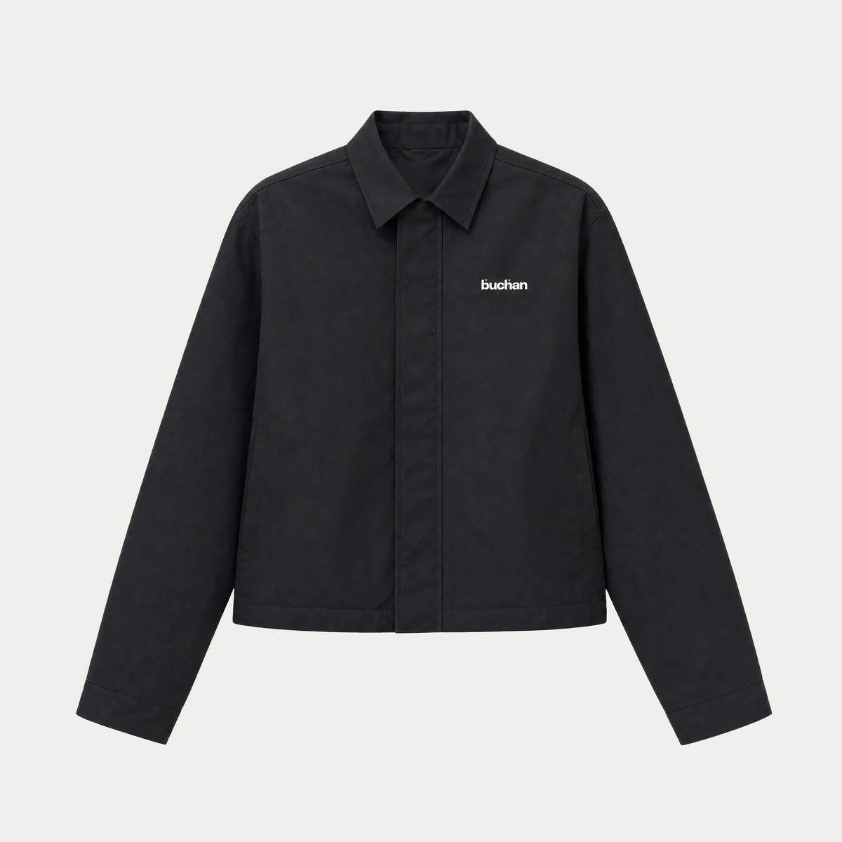 Water Reactive Croco Jacket - Black