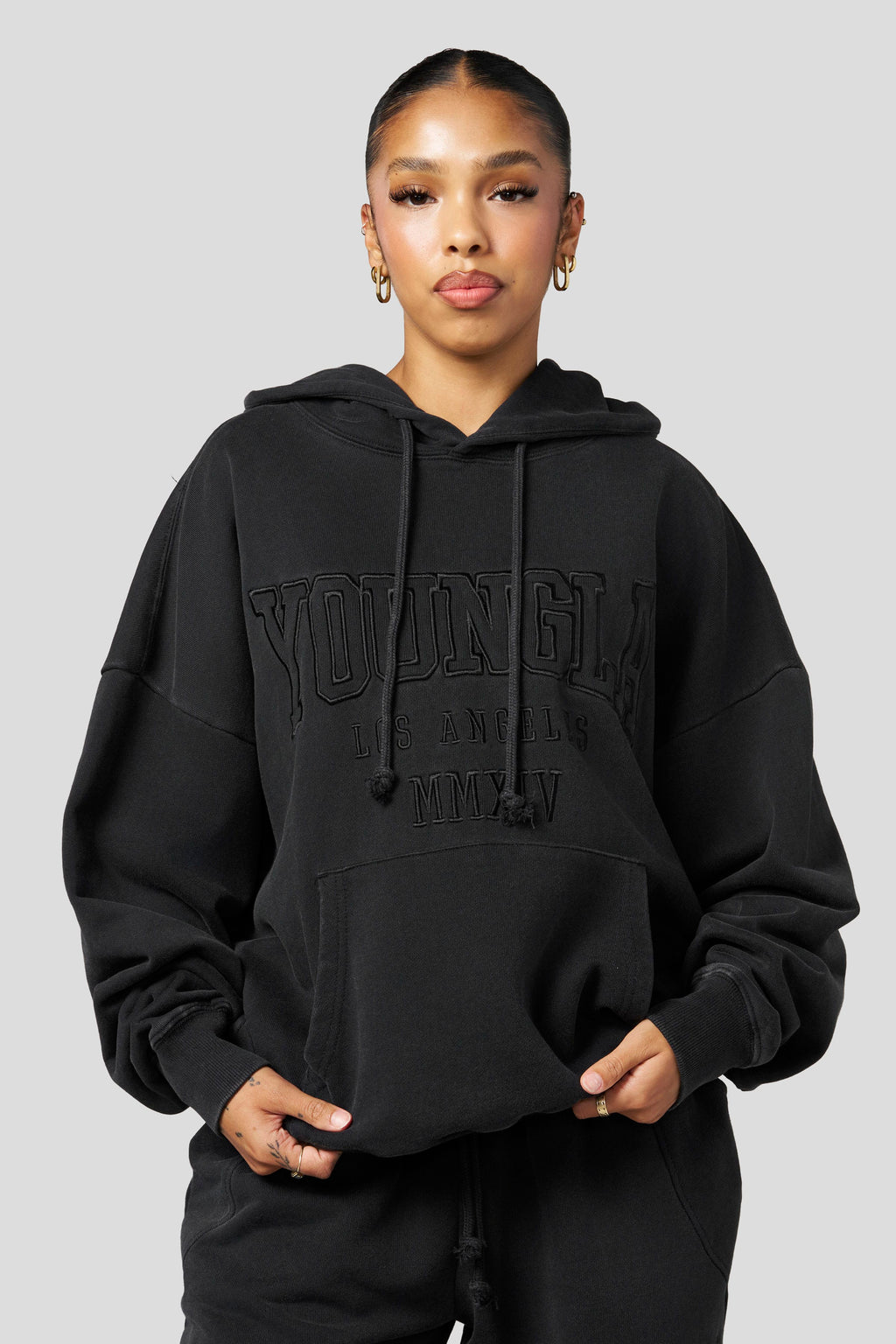 W542 - Sweat à capuche Minéral