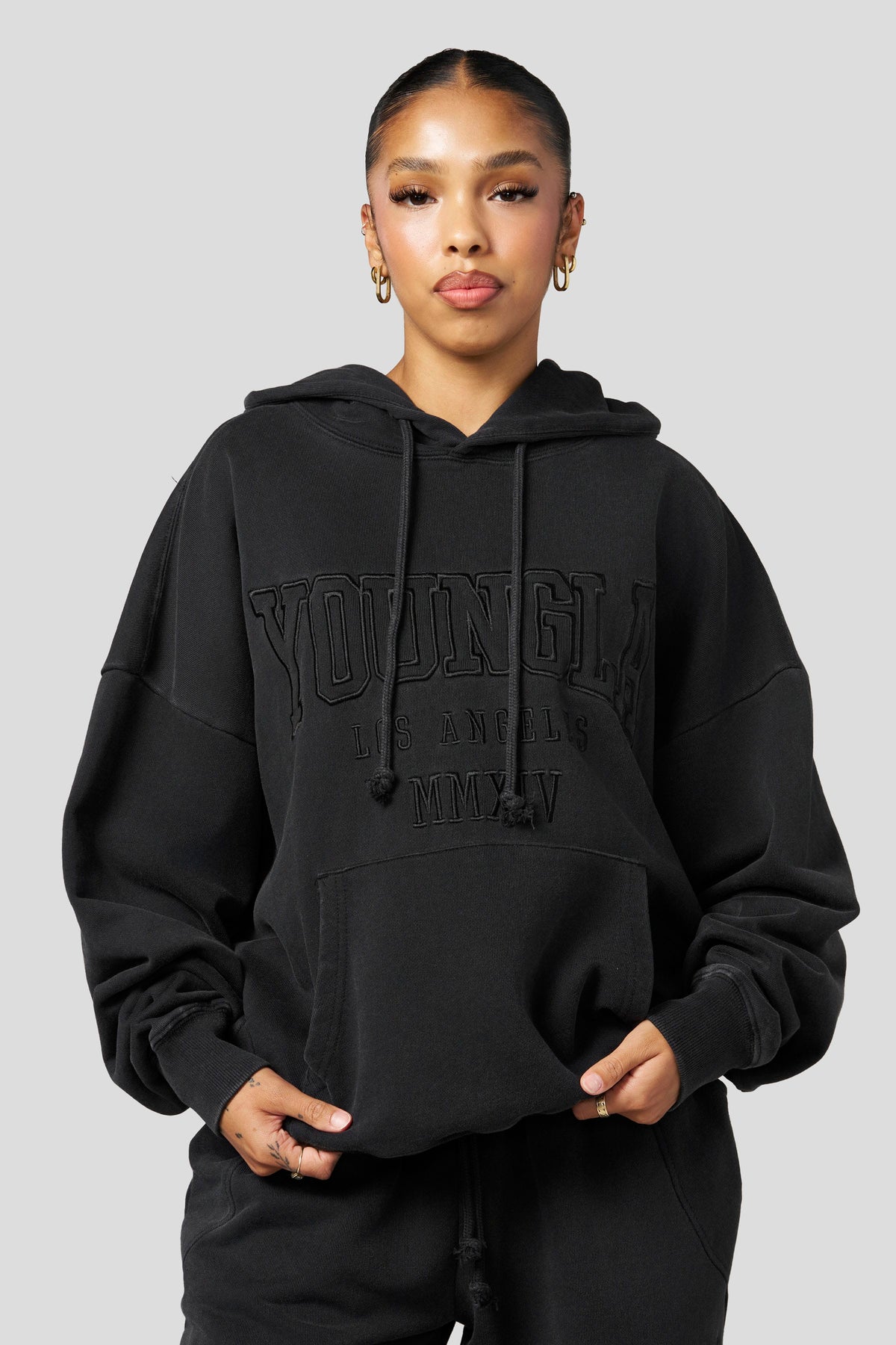 W542 - Sweat à capuche Minéral