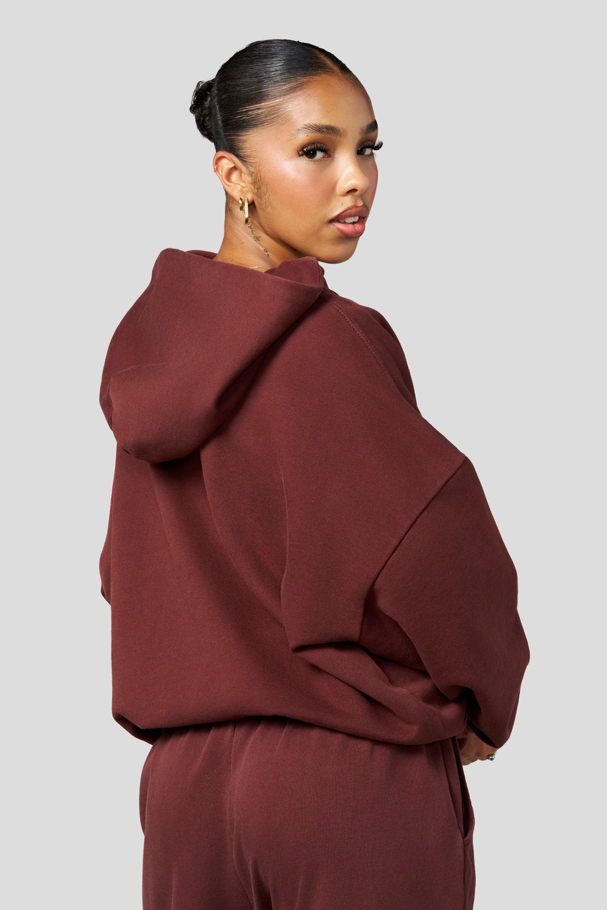 W542 - Sweat à capuche Minéral