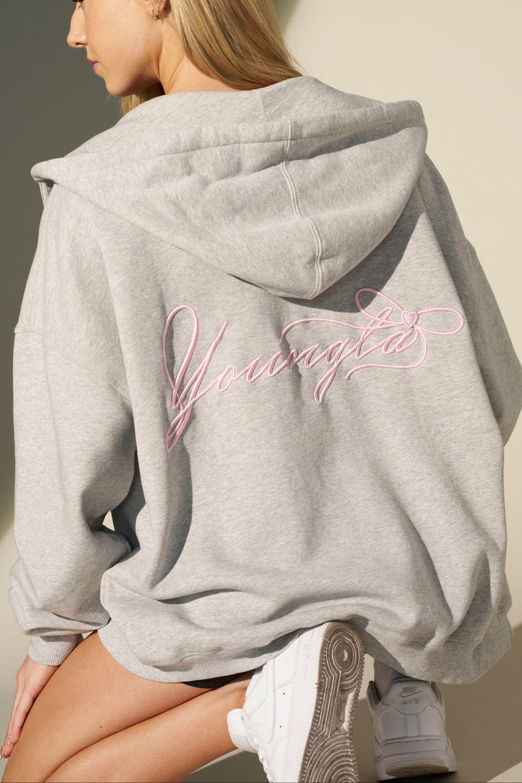 W533 Sweat à capuche zippé Flashback