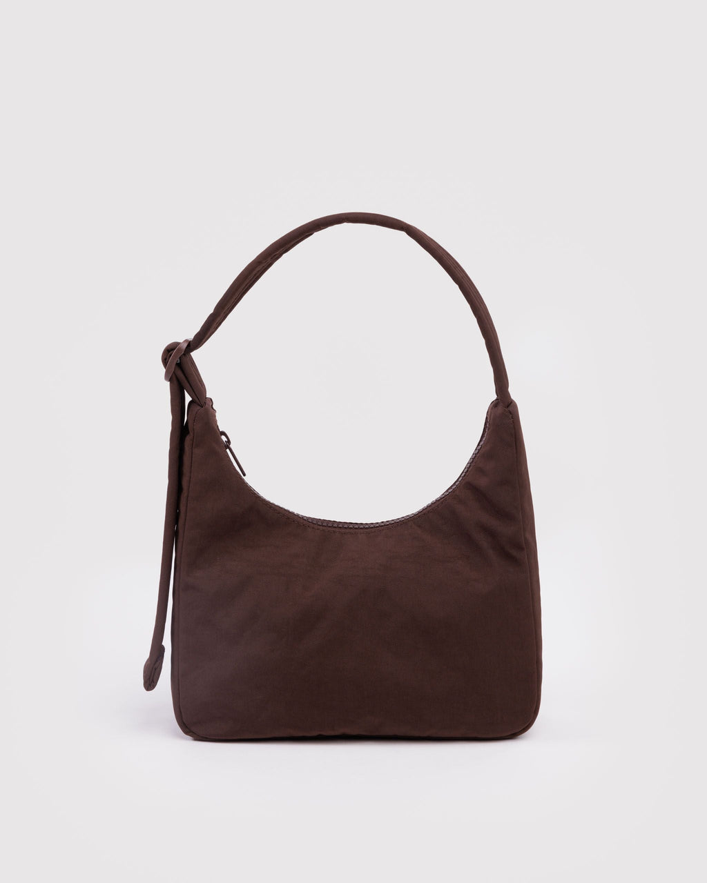 Mini Nylon Shoulder Bag - Coffee