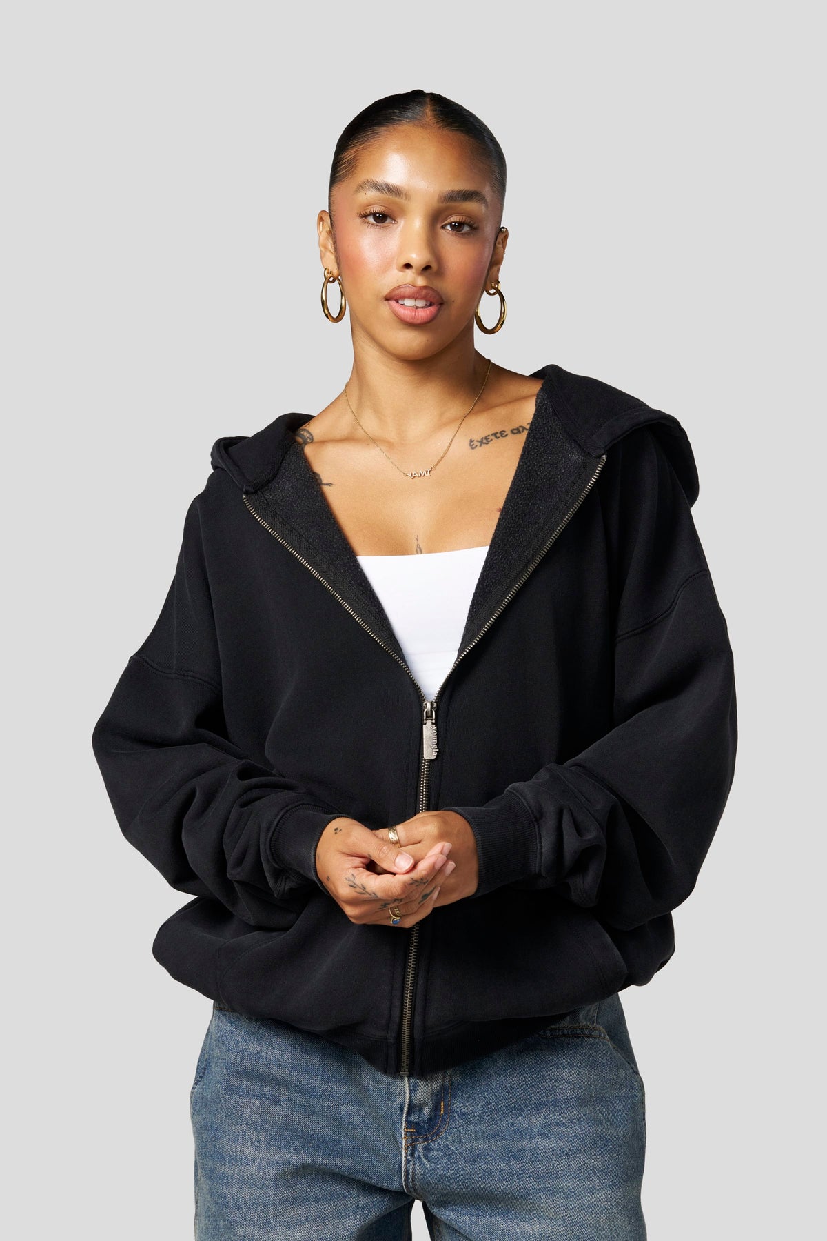 W554 Sweat à capuche zippé Balance