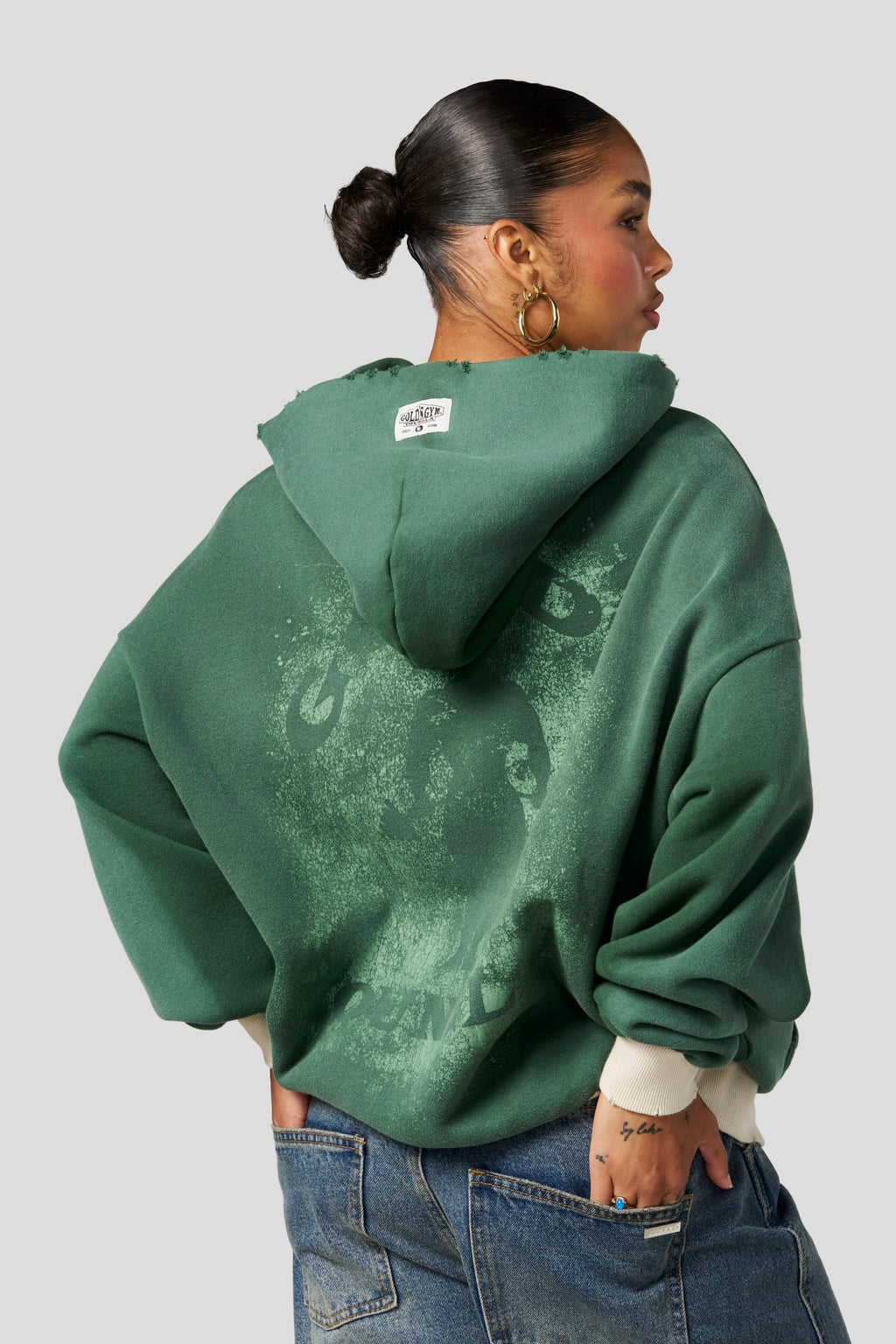 W5202 - Sweat à capuche vintage Golds Iron Legacy