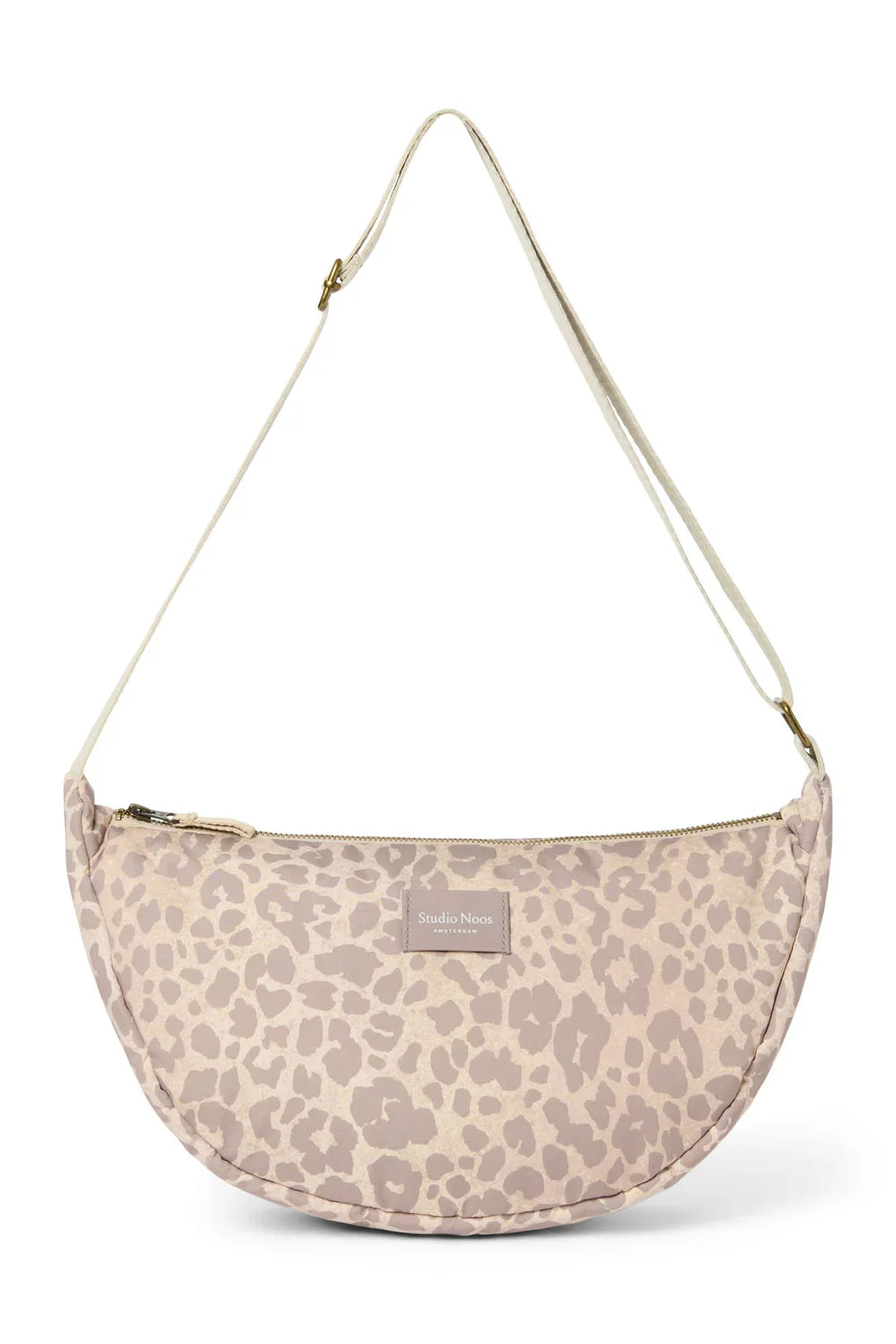 Beige Leopard Puffy Erwachsenen-Gürteltasche