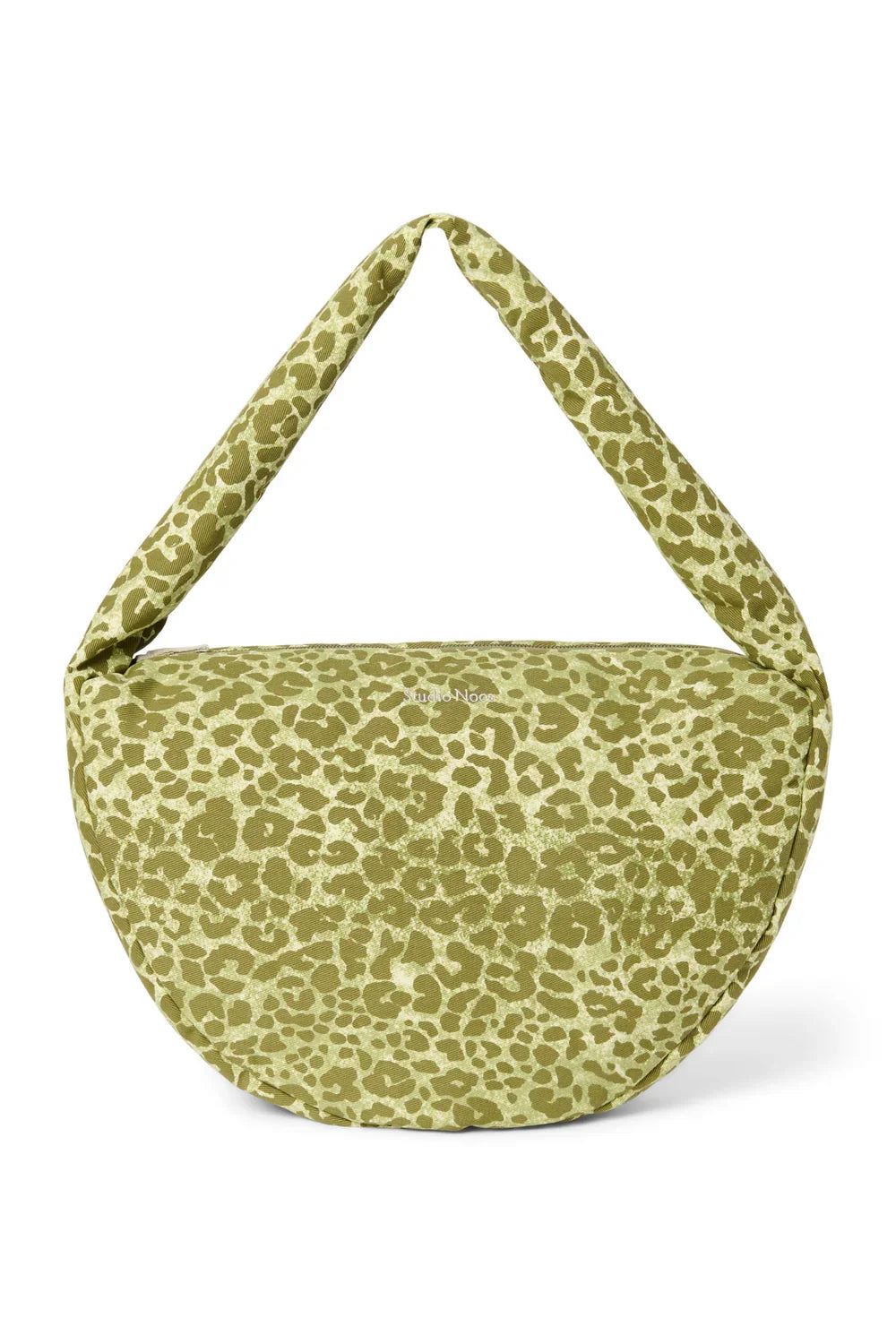 Brown Leopard Cotton Cross Body Bag