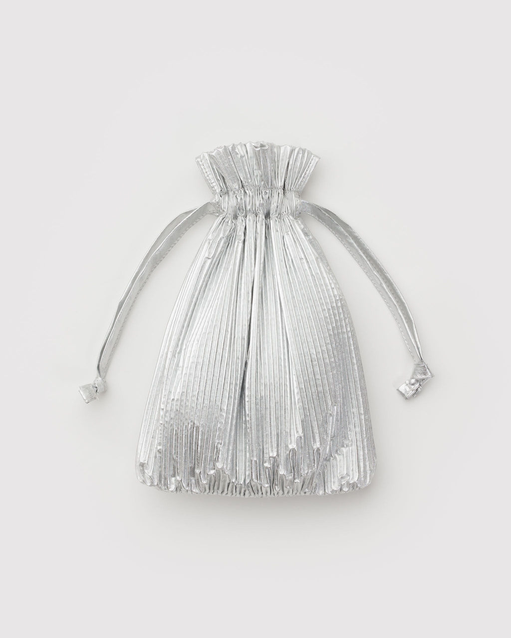 Pleated Baggu - Chrome Metallic - image 3