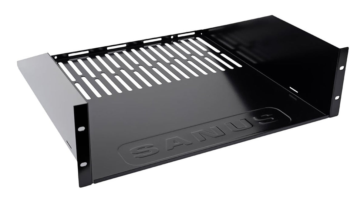 Sanus 3U Black Vented AV Shelf - CASH23-B1 - image 2