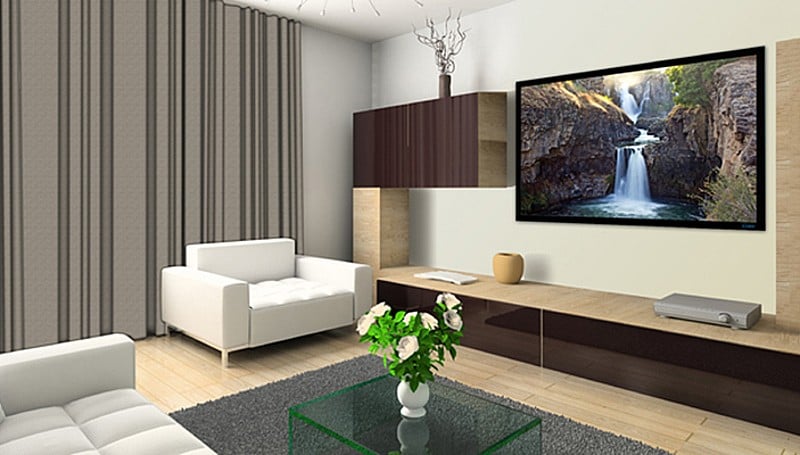 Stewart Filmscreen Cima Tiburon 135" Gray Fixed Frame Screen - CIF135HTBG4WX - image 3