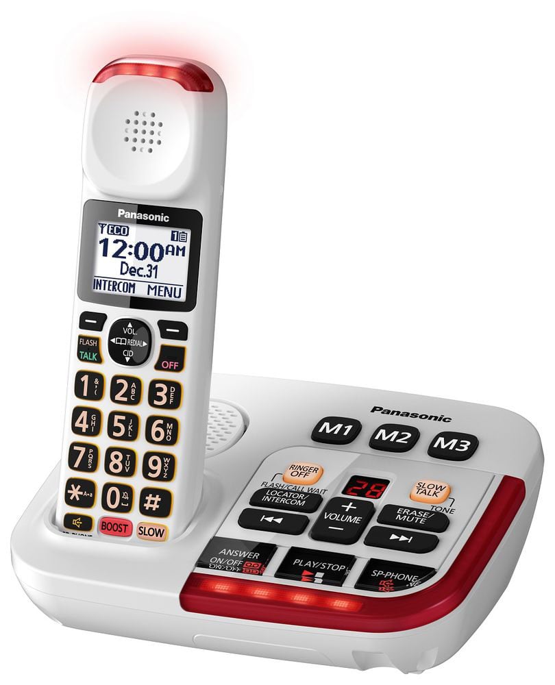 Panasonic White Amplified Cordless Phone With Digital Answering Machine - KX-TGM420W - image 2