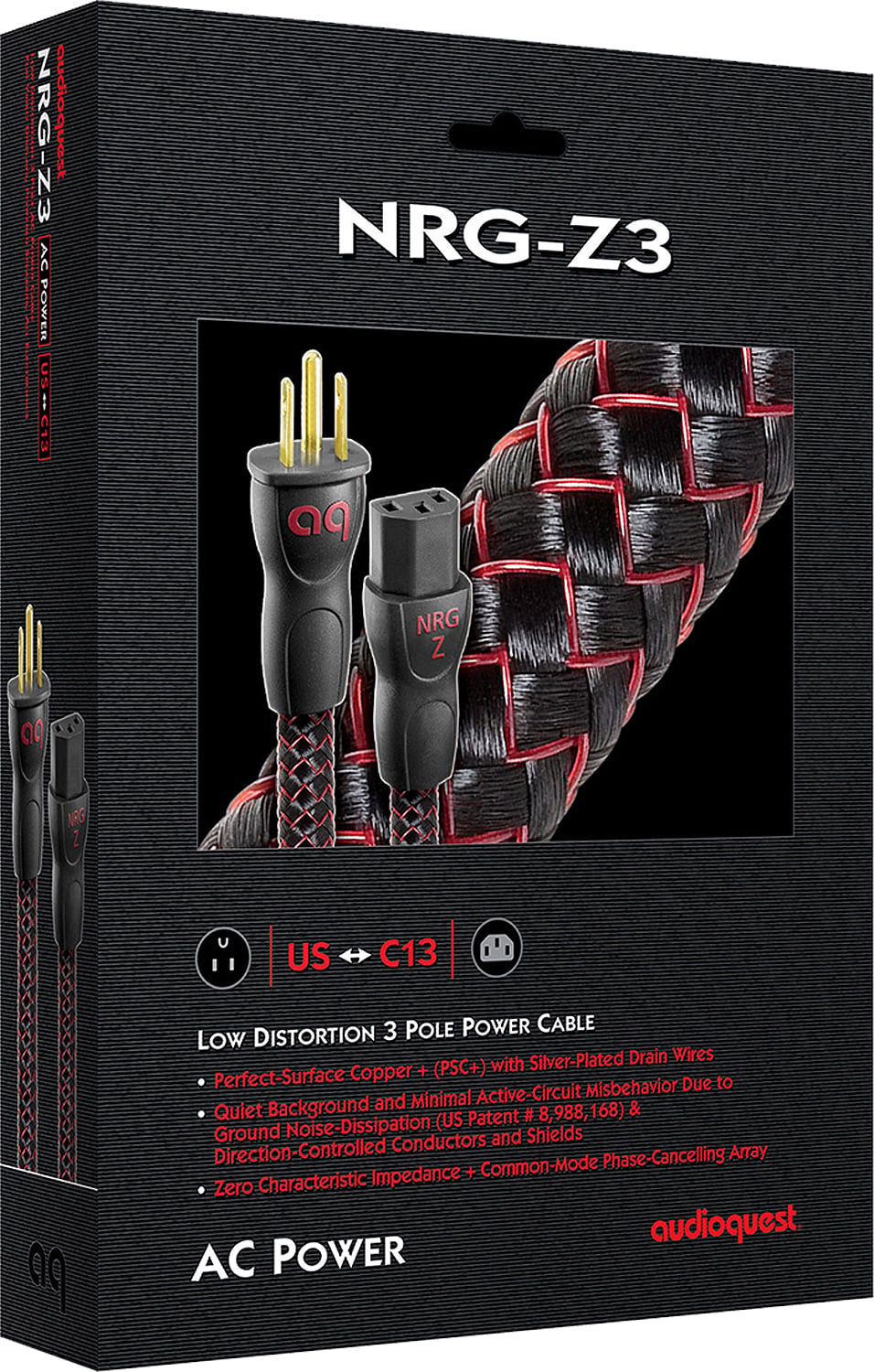 AudioQuest NRG Series 6.6 Feet Low Distortion 3 Pole AC Power Cable - NRGZ3US2M - image 2