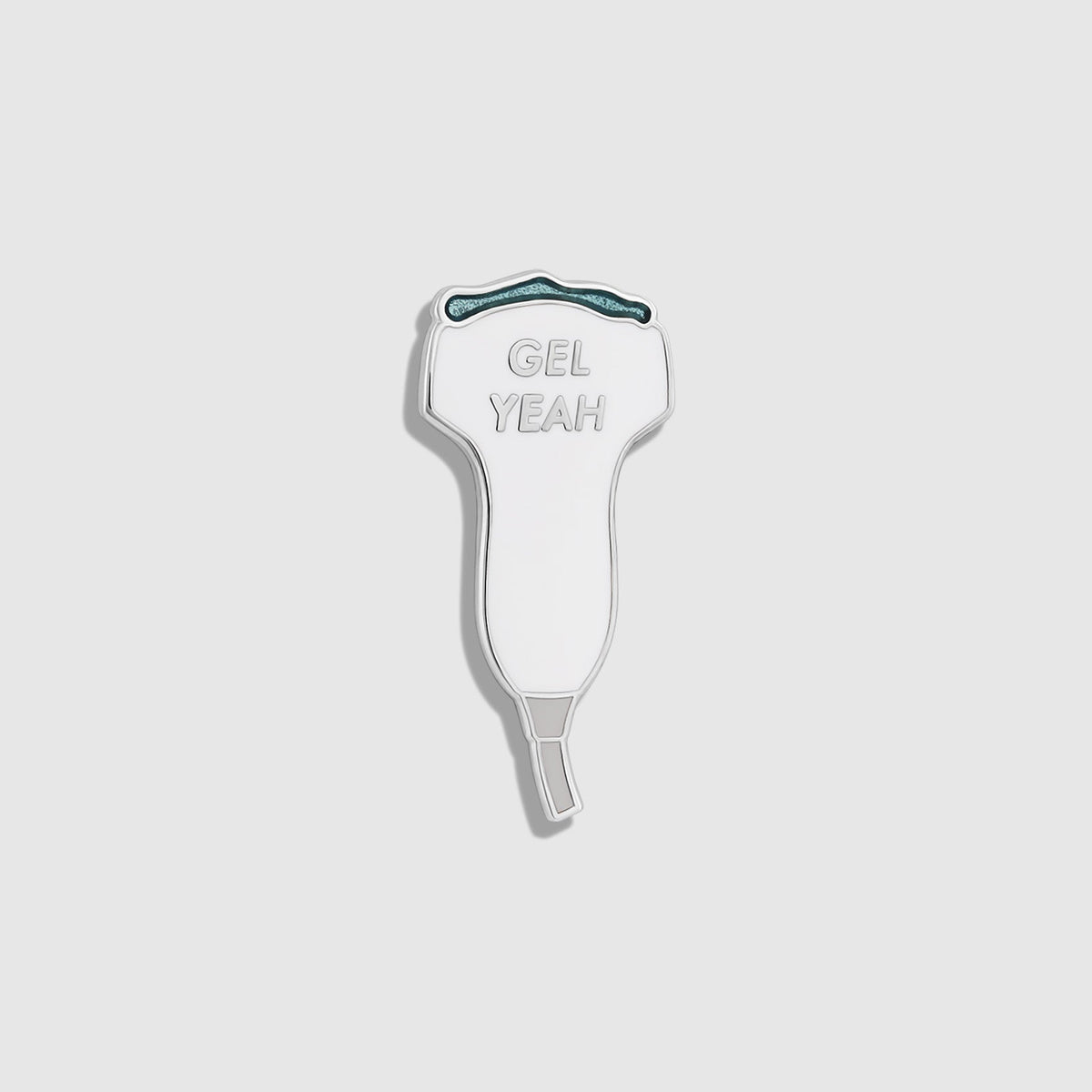 Gel Yeah Enamel Pin - Optic White