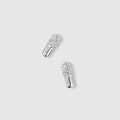 Chill Pill Pavé Stud Earrings - Silver