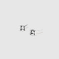 Orthodontic Bracket Stud Earrings - Silver