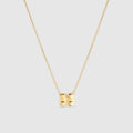 Orthodontic Big Bracket Necklace - Gold