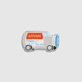 Ativan Enamel Pin - Pop Red