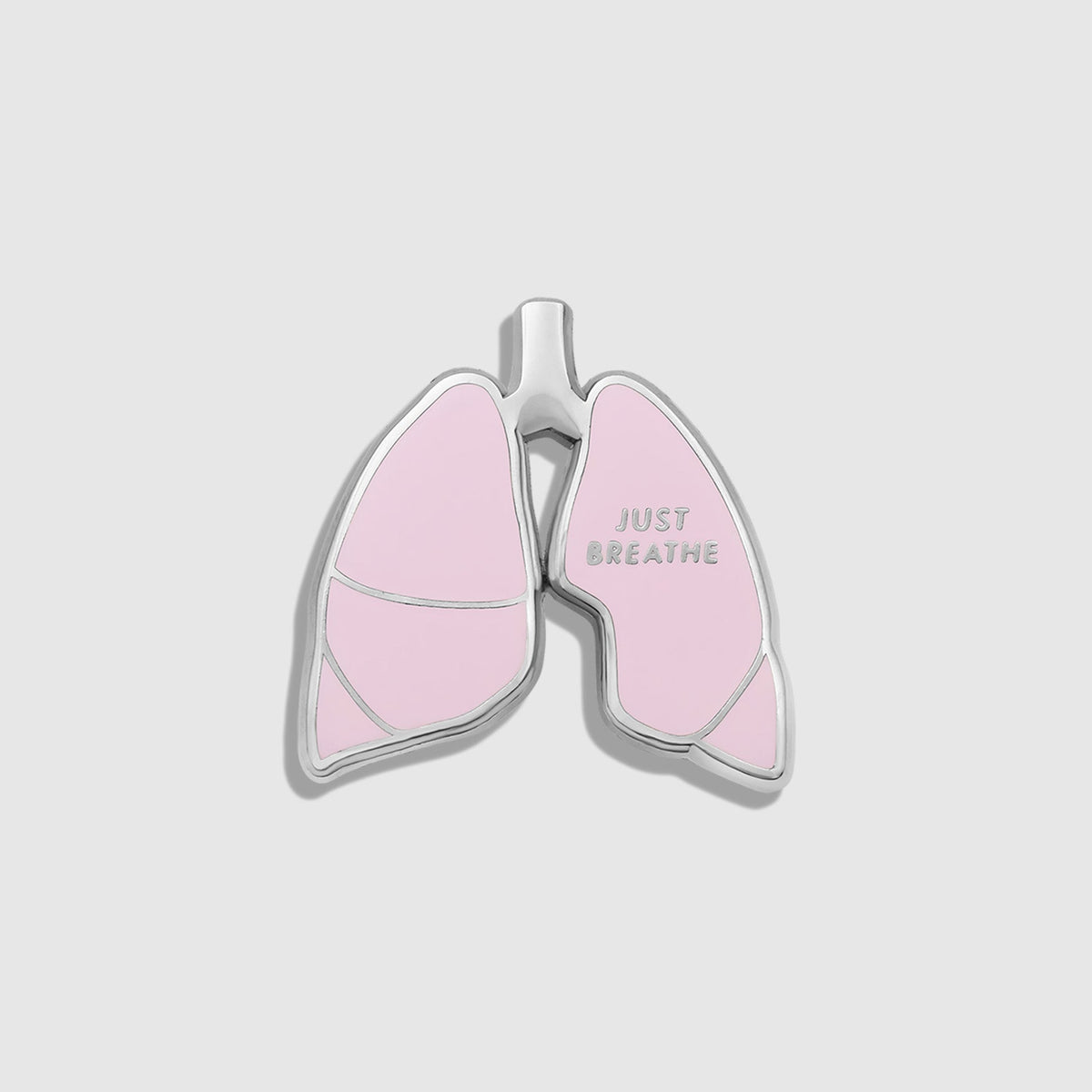 Just Breathe Enamel Pin - Fight Club Pink