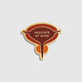 Prostate of Mind Enamel Pin - Burgundy