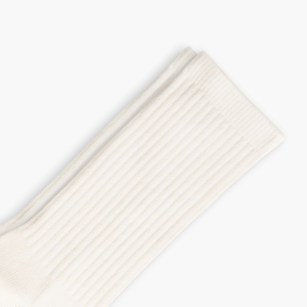 Men's Cotton Crew Sock | Off White