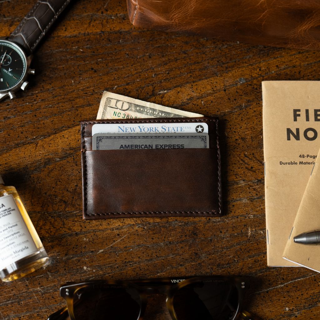 Leather Card Holder | Black Coffee