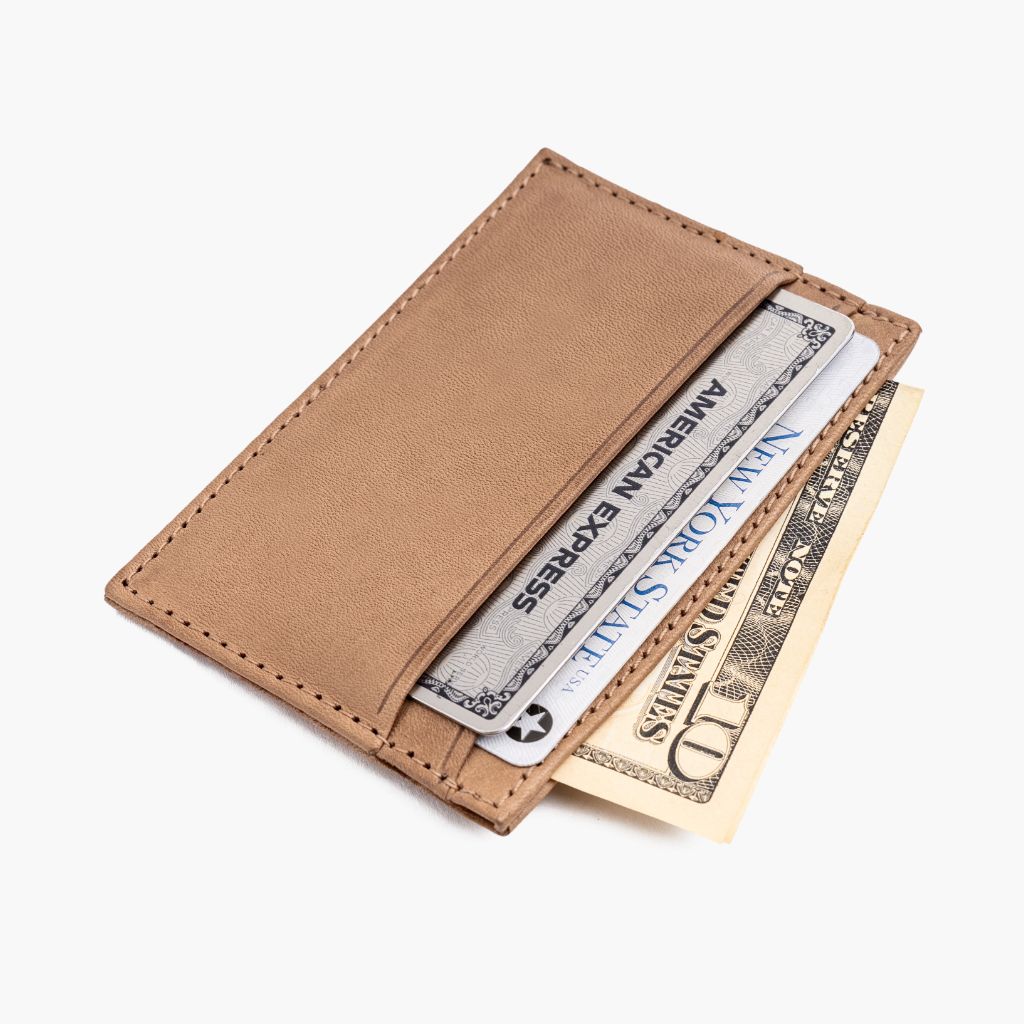 Leather Card Holder | Natural Vachetta