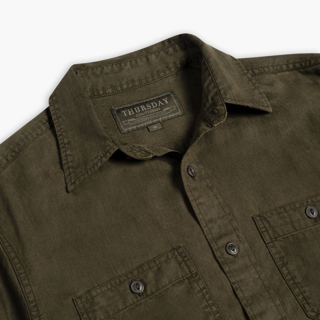 Chambray Workshirt | Olive