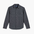 Summit Flannel Shirt | Blue Herringbone