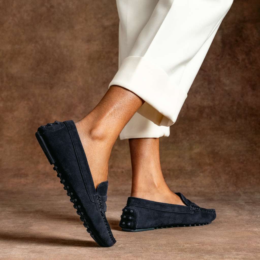Driving Loafer | Navy Suede