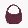 Mini Crescent | Burgundy Suede