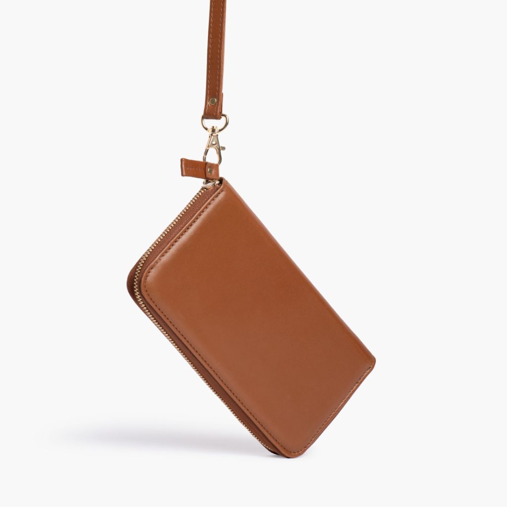 Wallet Wristlet | Saddle