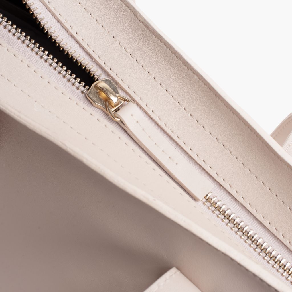 Everyday Tote | Beige (L) (Zipper)