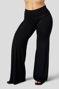 W2280 - Pantalon cache-cœur uni - Régulier