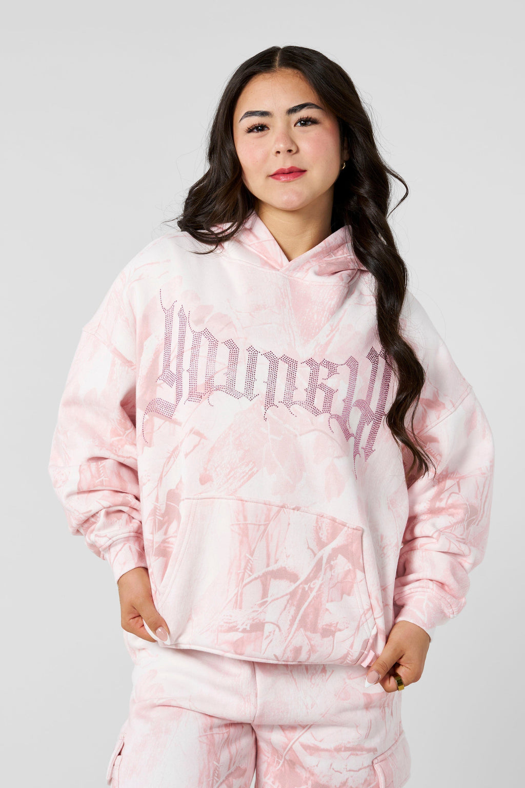 W5168 - Sweat à capuche camouflage scintillant
