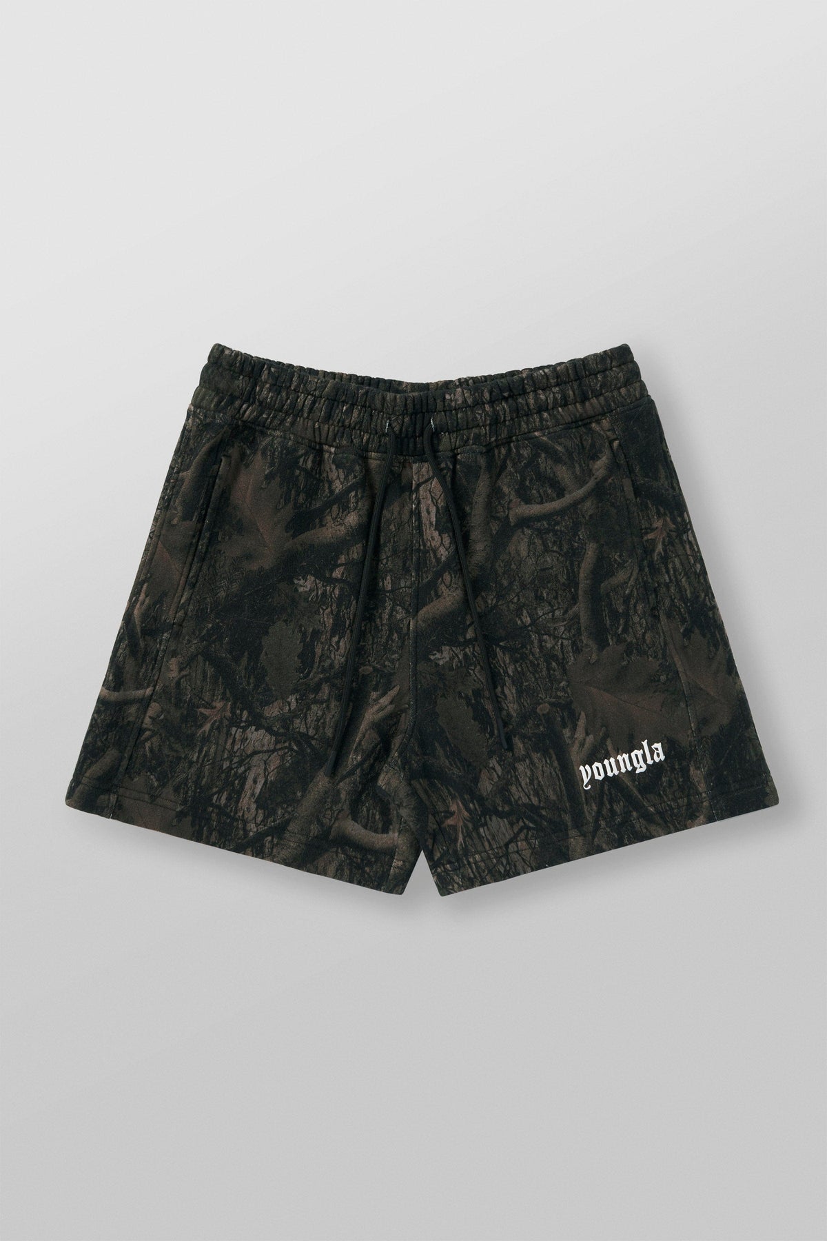 1118 - Short en coton camouflage d'arbre