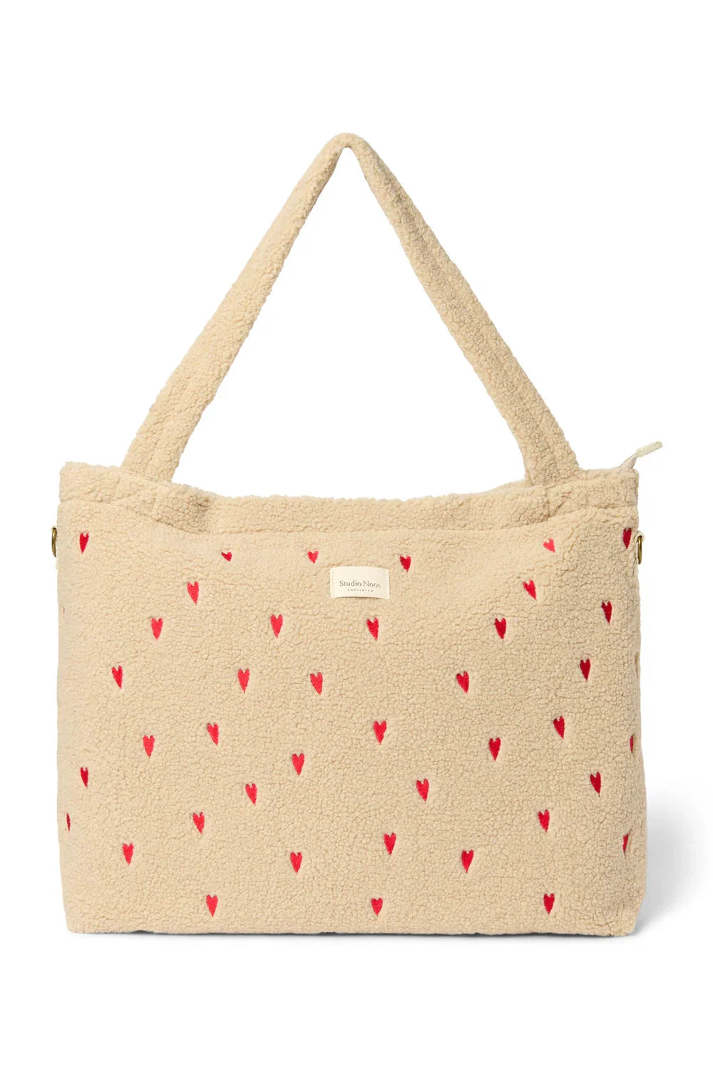 Brown Hearts Teddy Diaper Bag
