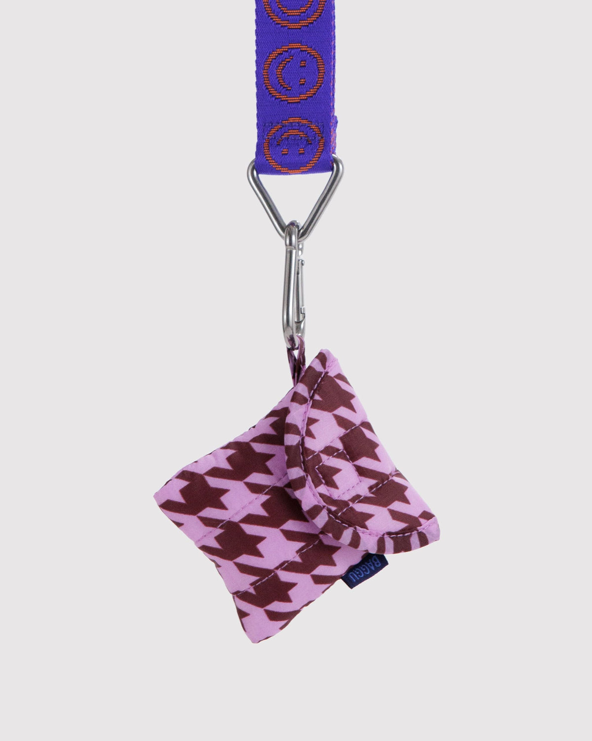 Puffy Earbuds Case - Pink Houndstooth - image 2