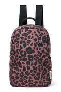 Roter Leopard Puffy Mini-Rucksack